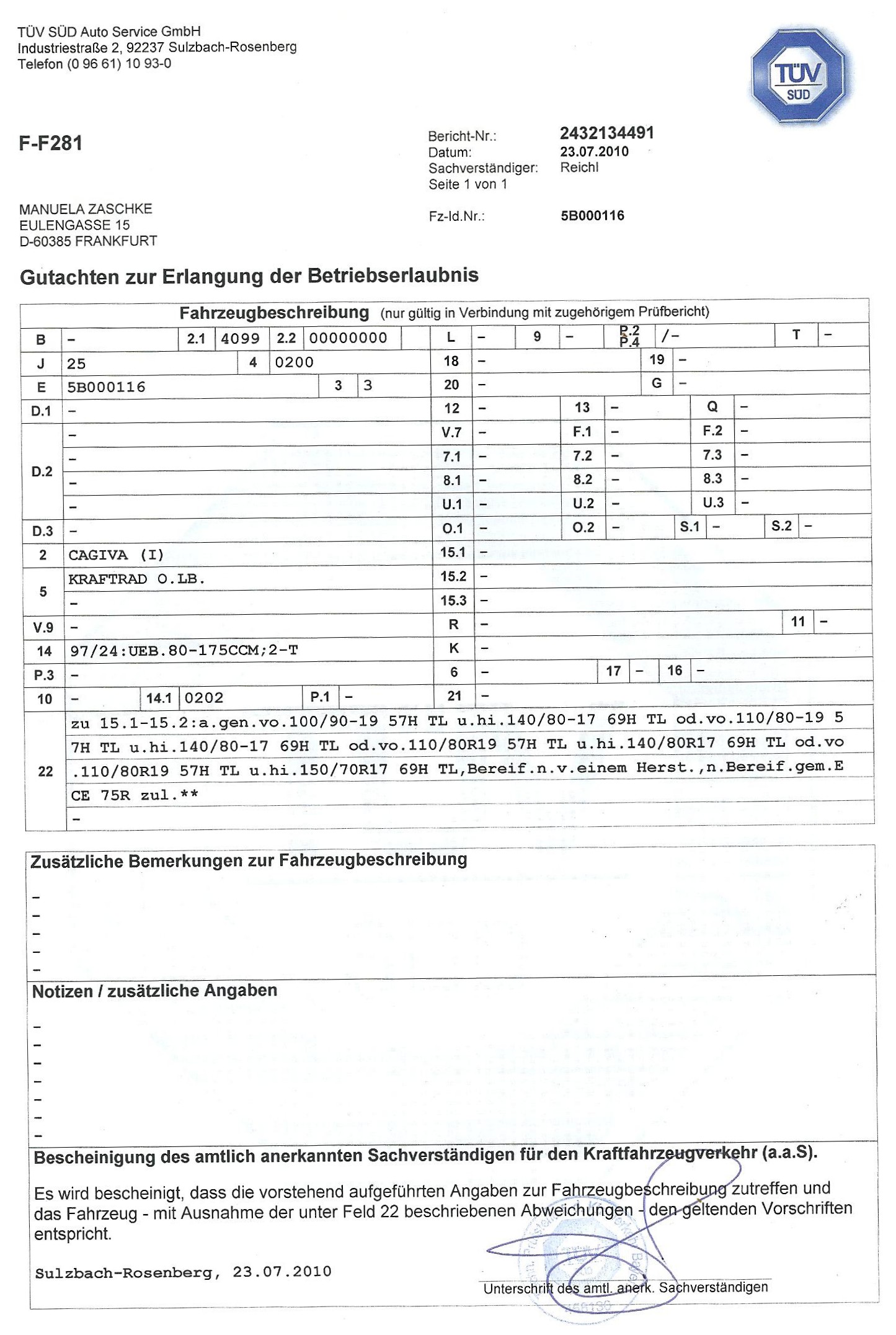 Excel Felgen Gutachten Download